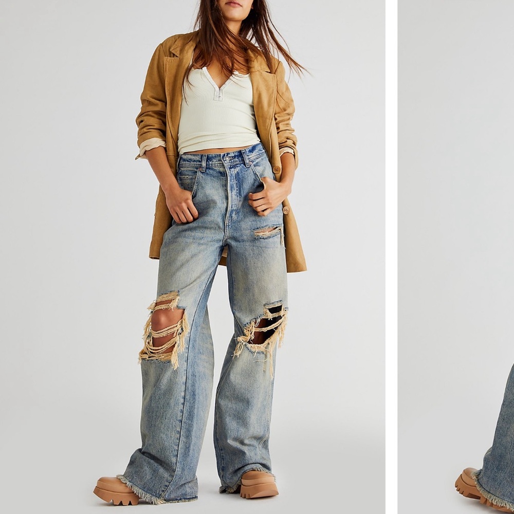 Free people Ollie extreme wide leg in color supernova (sold out online) size 27